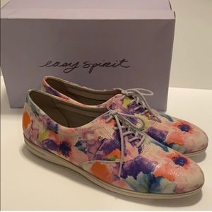 🌲SALE🌲Easy Spirit SZ 11 Narrow Floral ESMotion Oxford Shoes New